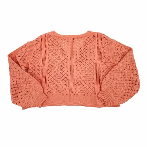 Molly Bracken Coral Knit Button Up Cardigan Sweater XS - Picture 4 of 10